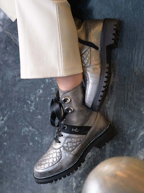 Bota  Estilo Militar Raquel 34