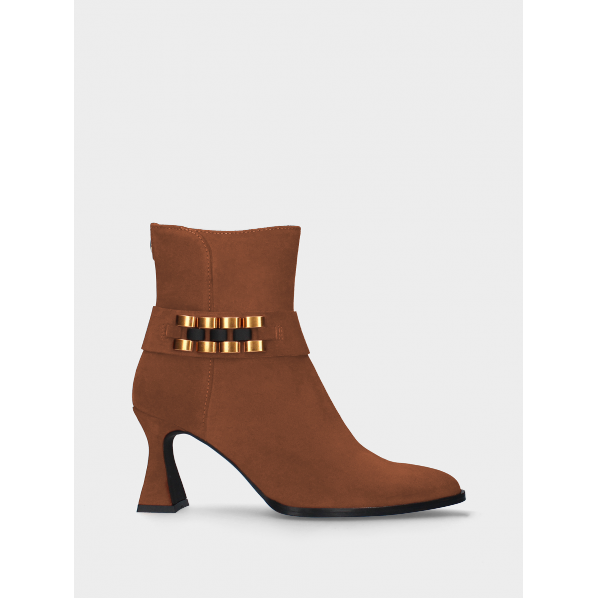 averil women's leather heeled ankle boots