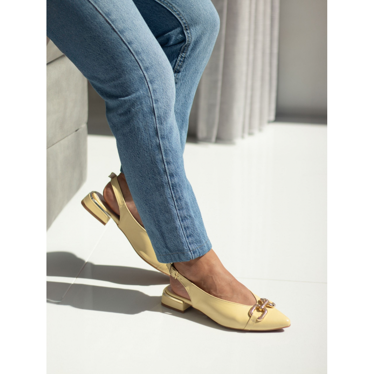 Chaussures à Talons Hauts Faith Declan Jaune - Taille 36 Femme - Neuf Avec Emballage